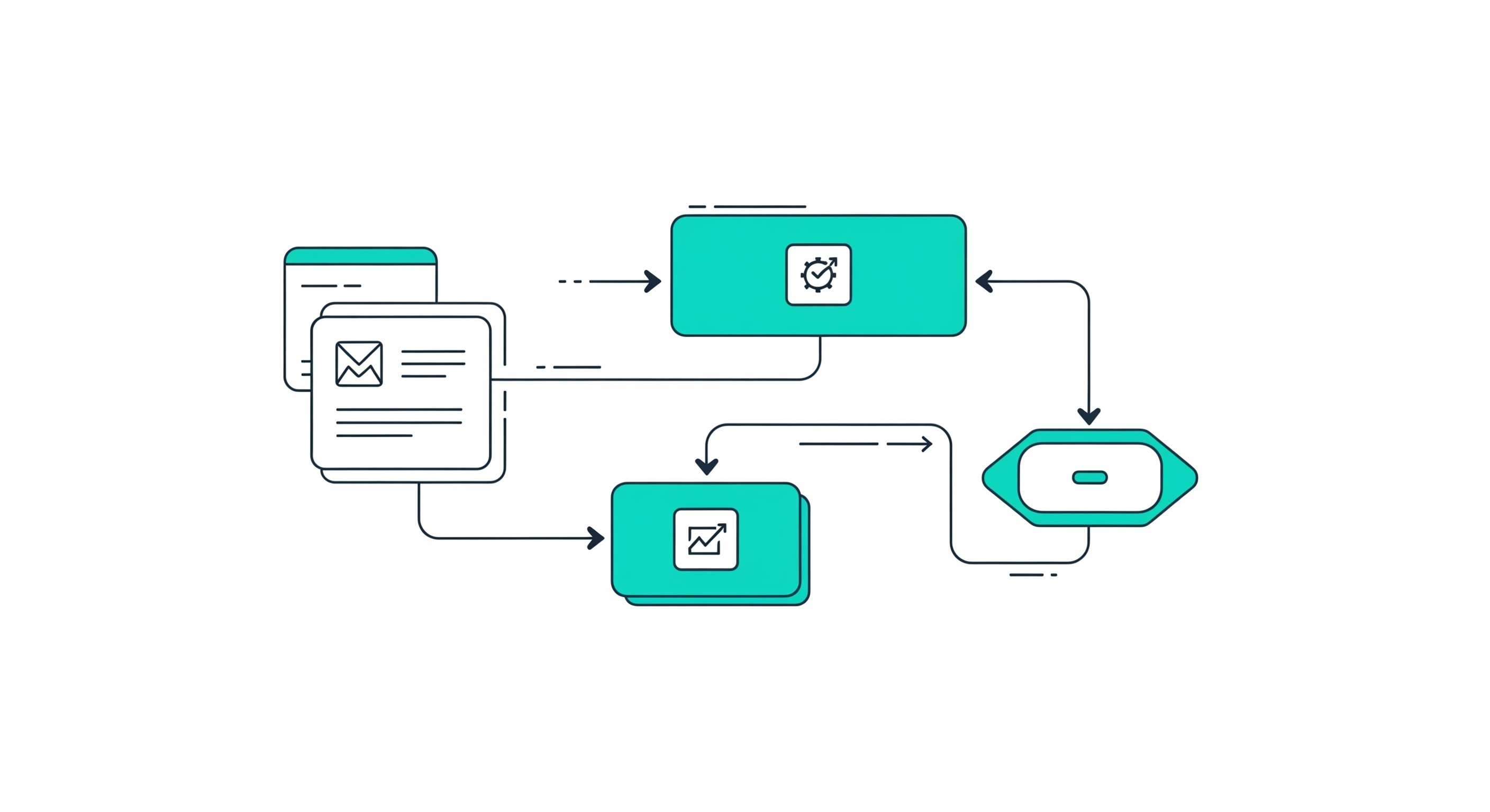 Smart Workflow Diagram Illustration
